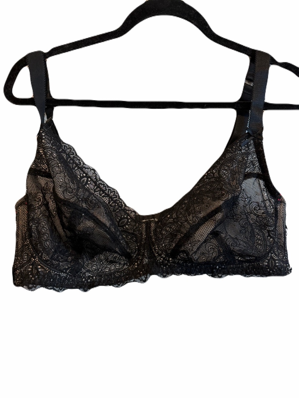 Adore Me Black Lace Bra size 44D